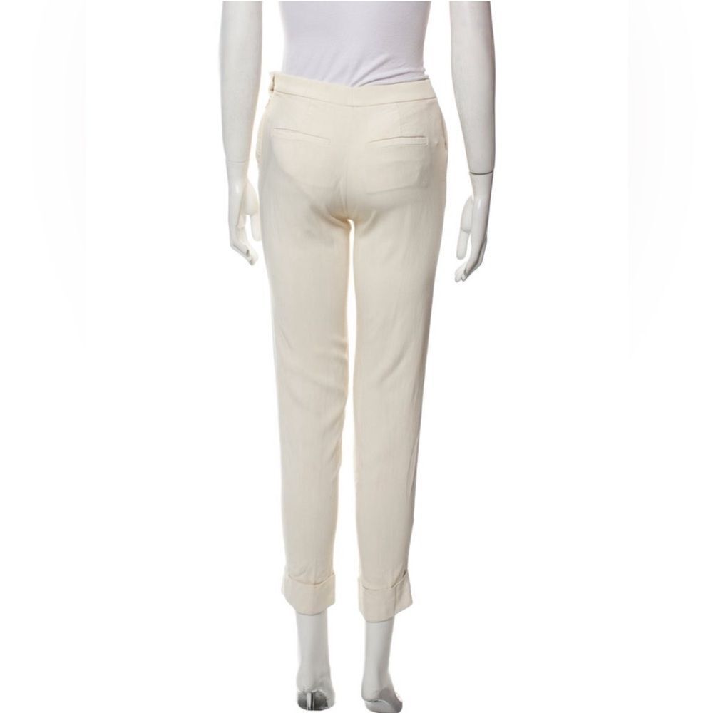 The Row Authentic Solid Ivory White Mid Rise Visc… - image 3